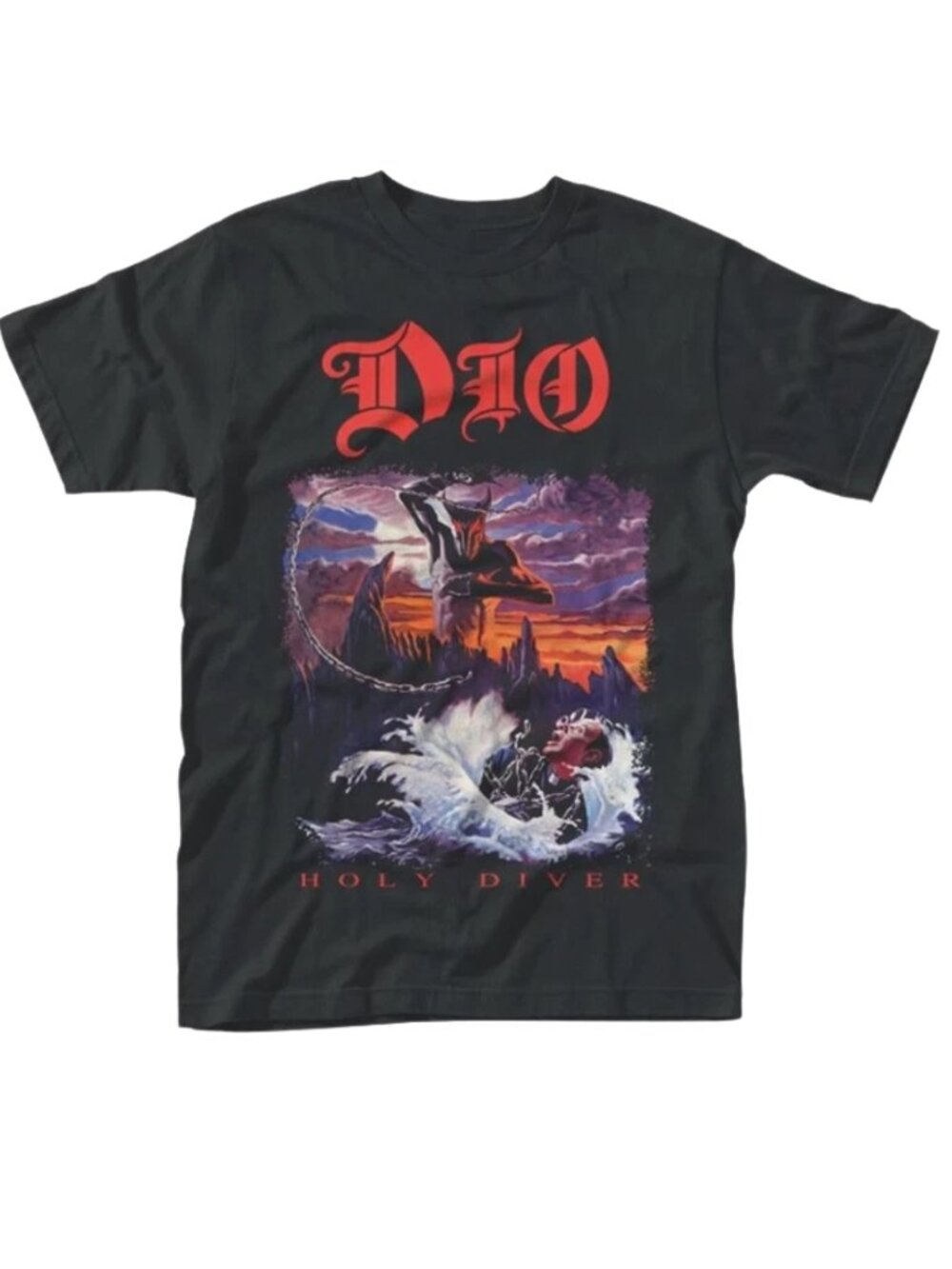 Ronnie James Dio Holy Diver Tour Graphic Band T-Shirt Fan Gift